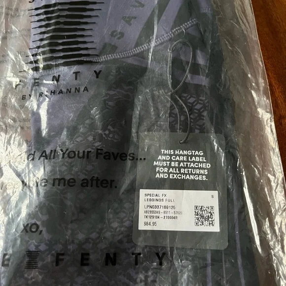 Savage X Fenty Ocean Cavern Blue Special FX High-Waist Legging with Sports Bra - Picture 13 of 14